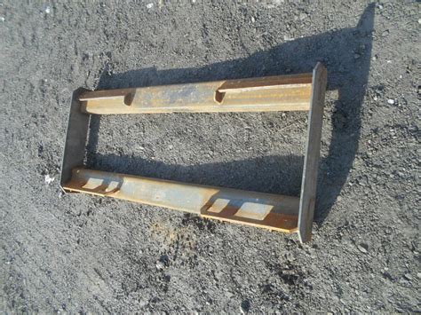 skid steer plate 1 2|skid steer weld on plate.